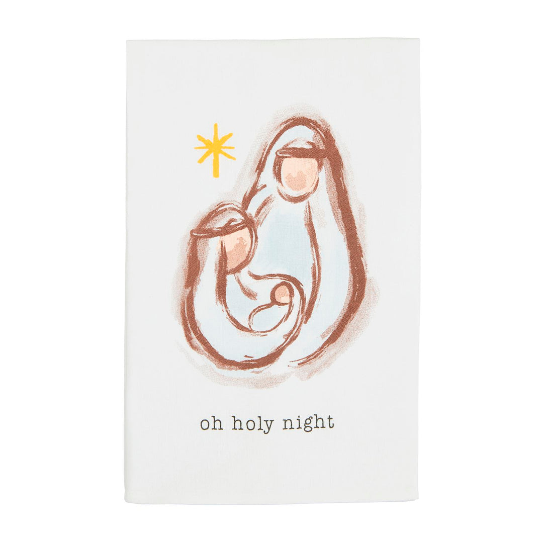 Mud Pie Nativity Towel - Oh Holy Night