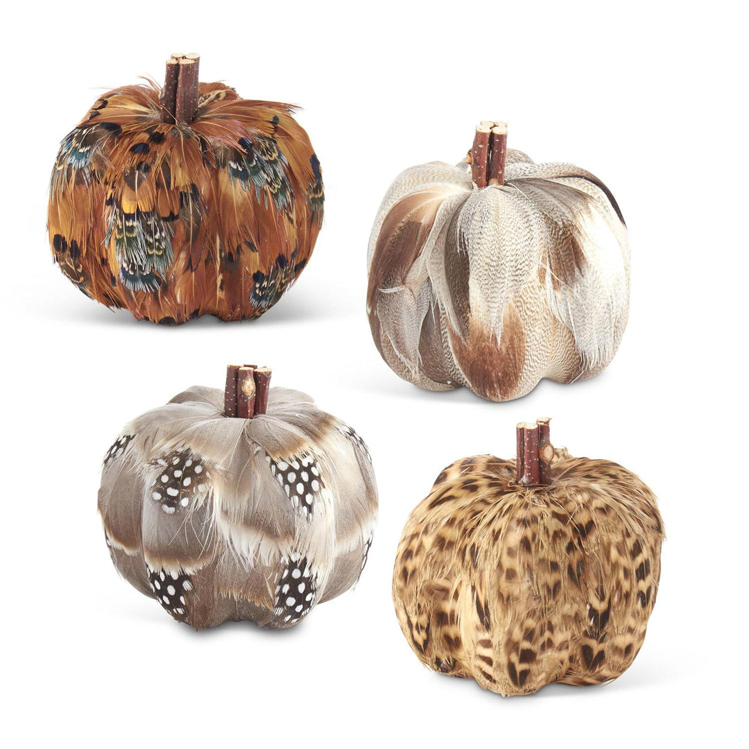 K & K Interiors Feather Pumpkin - 3.25" Style 4