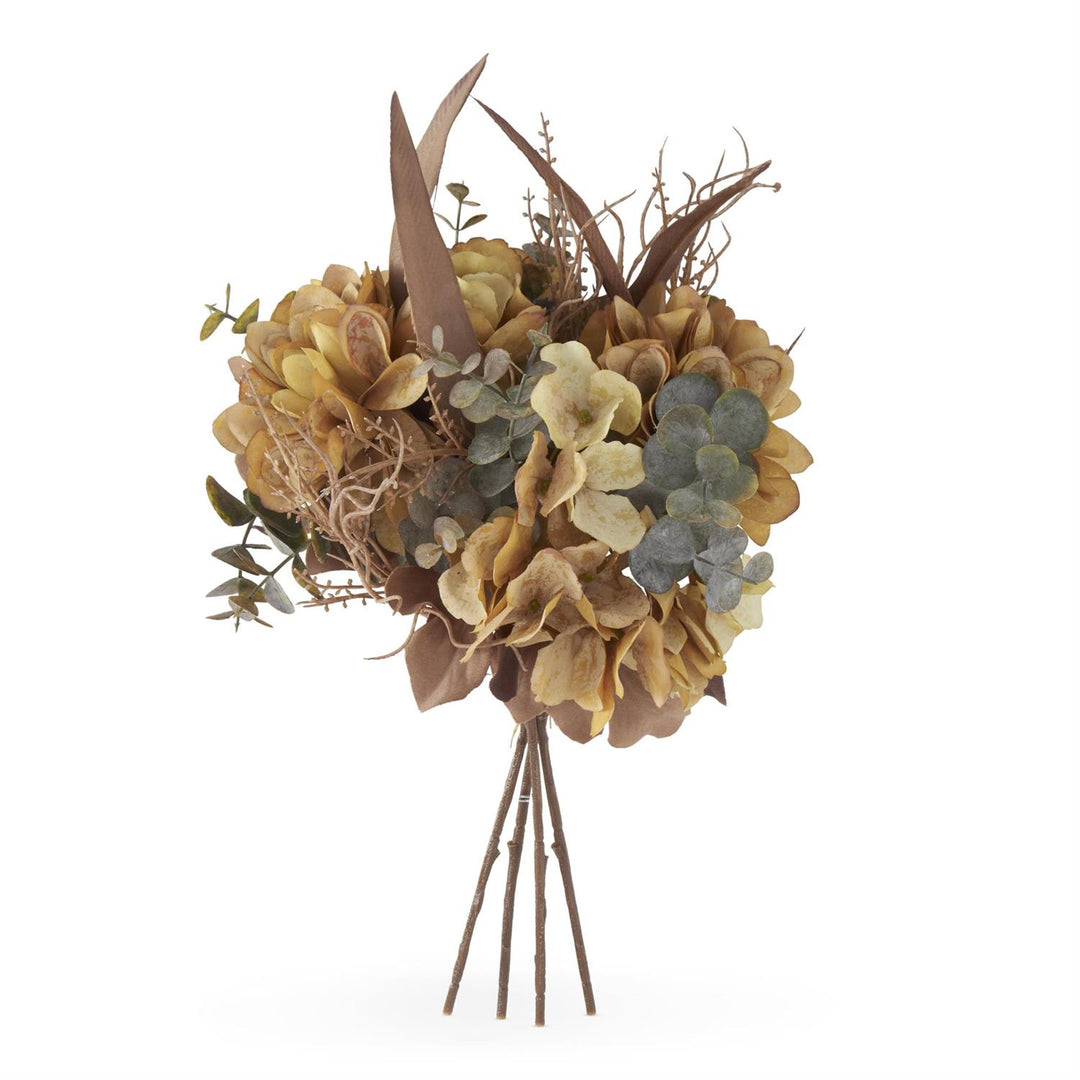 K & K Interiors Yellow Faux Dried Floral Bundle (4 Stems)