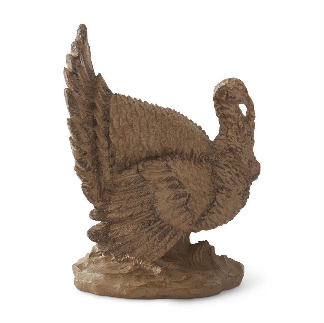 K & K Interiors Brown Resin Turkey -  6.75"