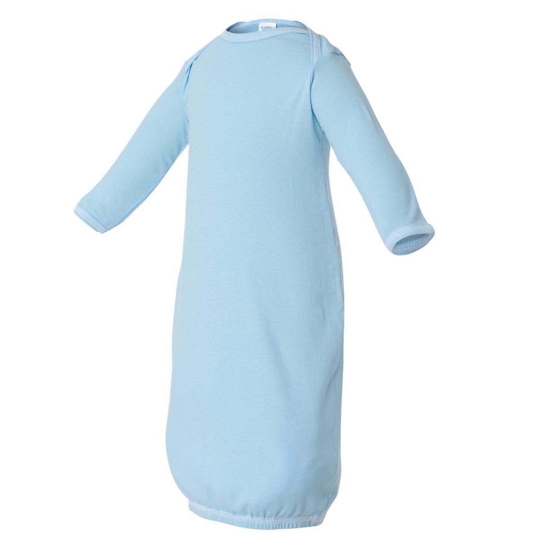 Rabbit Skins Infant Baby Rib Layette Sleeper - Light Blue