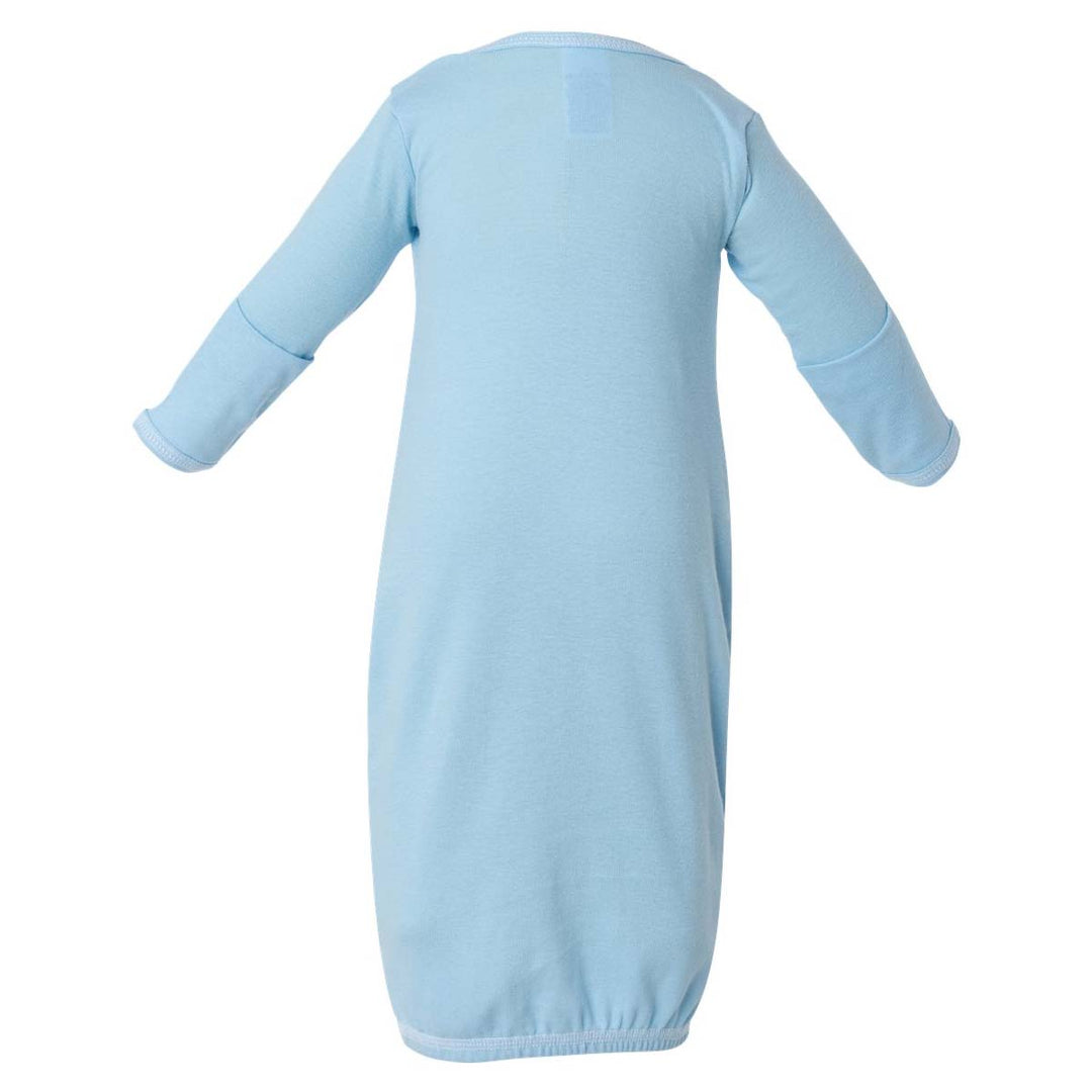 Rabbit Skins Infant Baby Rib Layette Sleeper - Light Blue