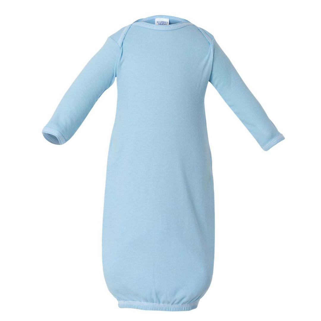 Rabbit Skins Infant Baby Rib Layette Sleeper - Light Blue