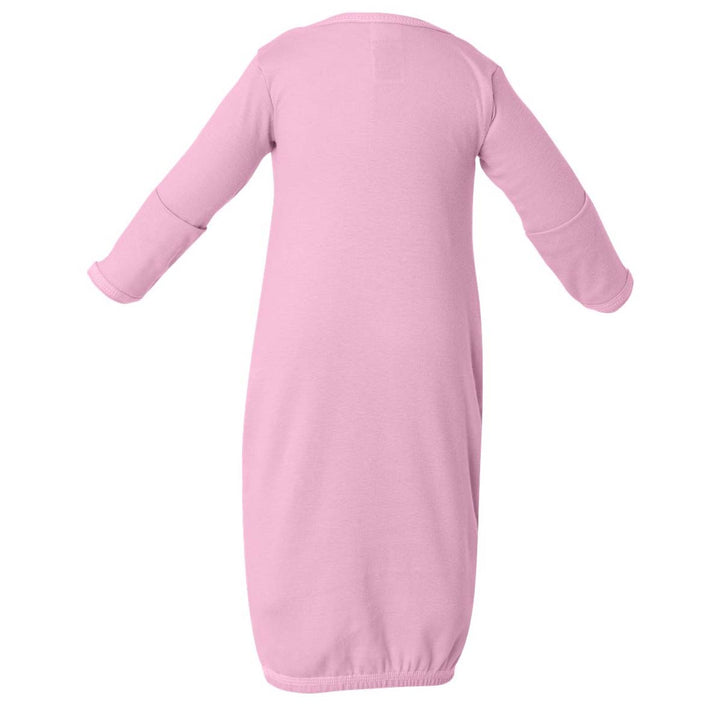 Rabbit Skins Infant Baby Rib Layette Sleeper - Pink