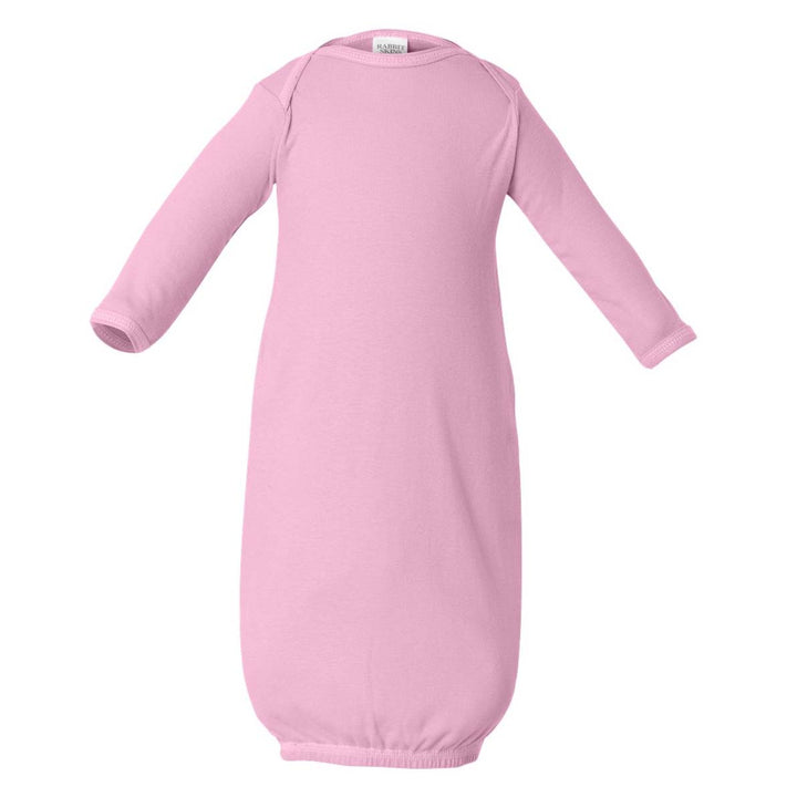 Rabbit Skins Infant Baby Rib Layette Sleeper - Pink