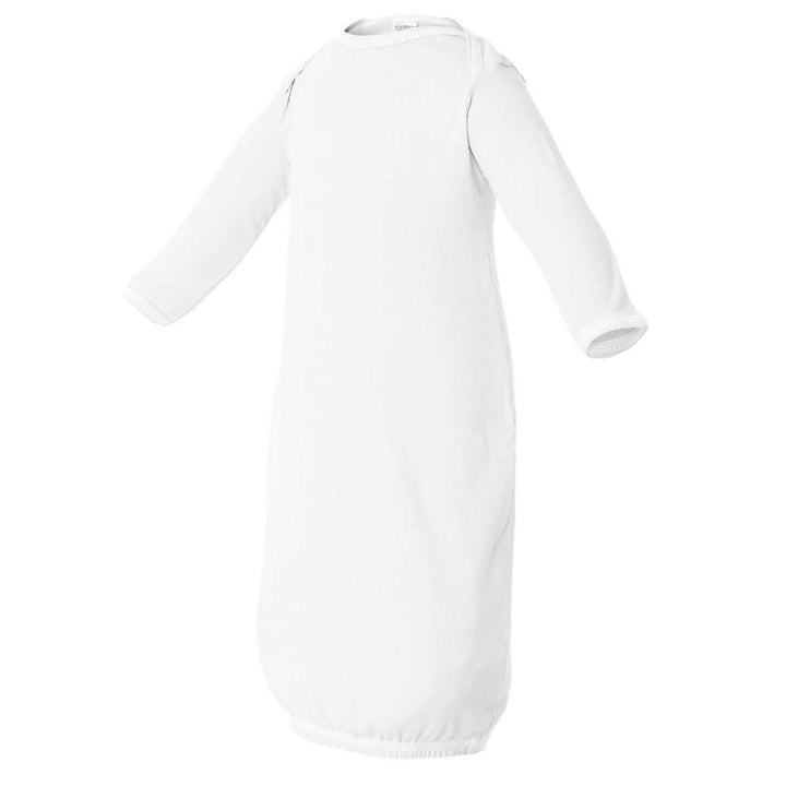 Rabbit Skins Infant Baby Rib Layette Sleeper - White