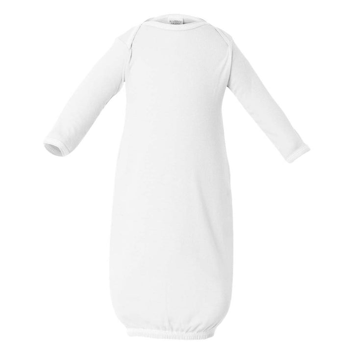 Rabbit Skins Infant Baby Rib Layette Sleeper - White