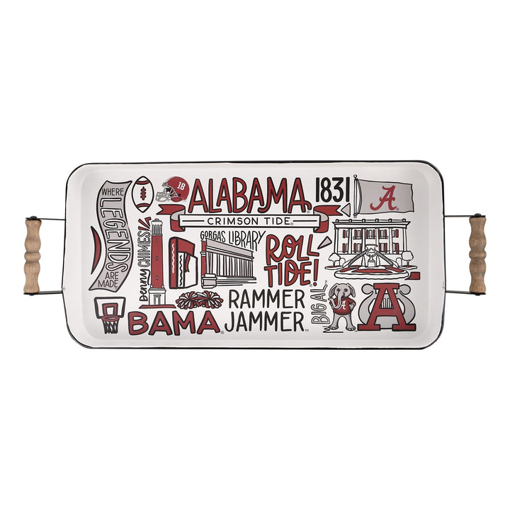 Glory Haus Alabama Collage Enamel Tray