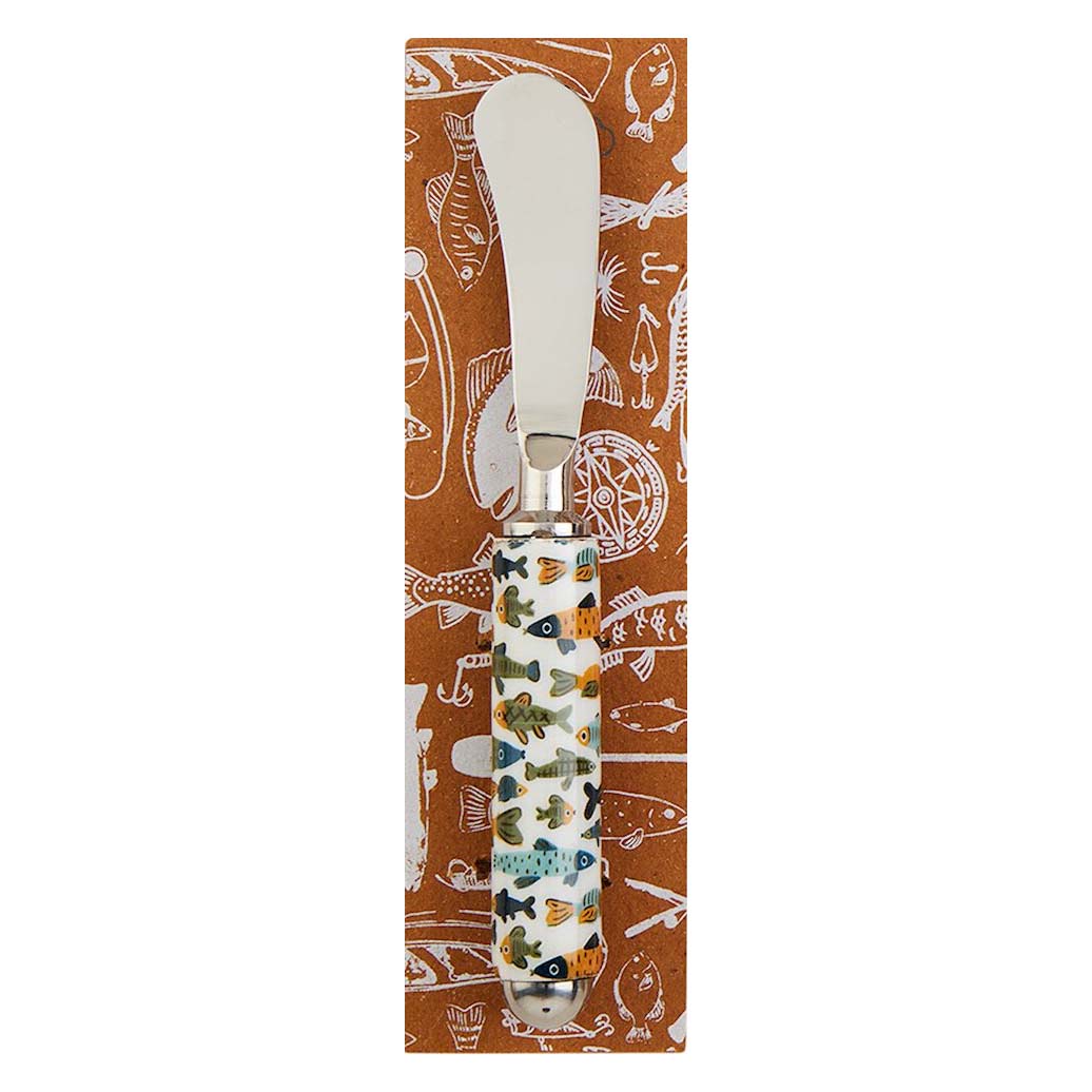 Mud Pie Lake Enamel Spreader - Fish