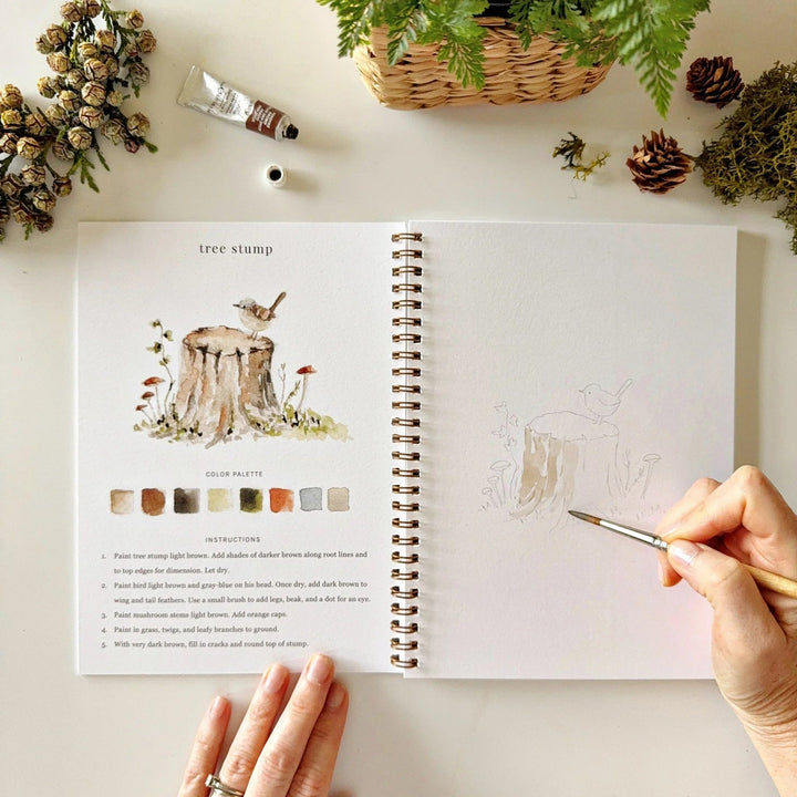 Emily Lex Watercolor Workbook - Woodland