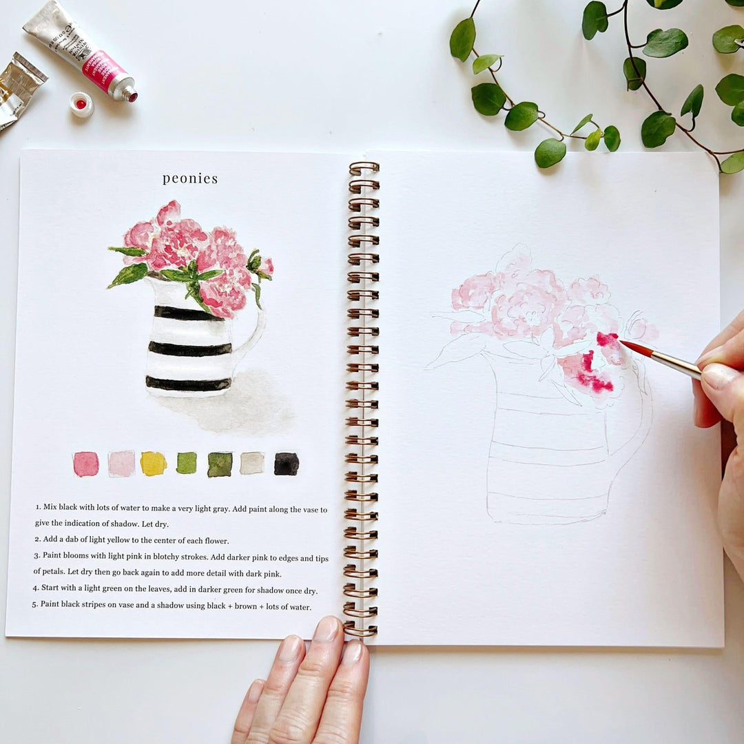 Emily Lex Watercolor Workbook - Bouquets