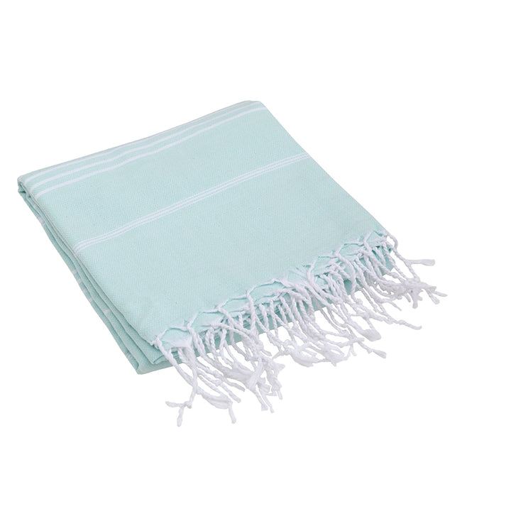 Kikoya Oversized Turkish Beach Towel Hammam Pestemal Pareo Sarong - Mint