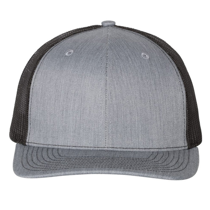 Richardson Snapback Trucker Cap - Heather Grey/ Black