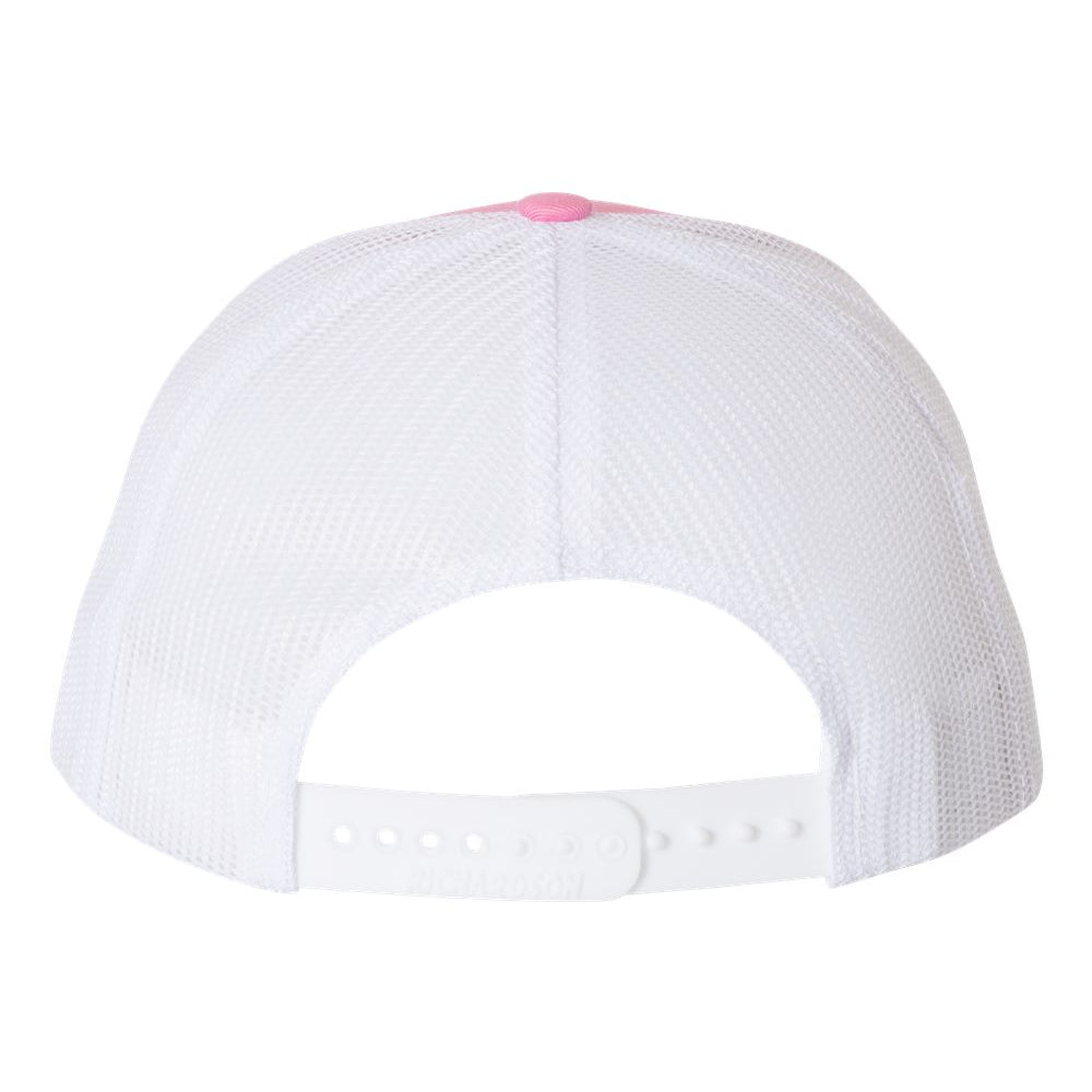 Richardson Snapback Trucker Cap - Hot Pinl/White