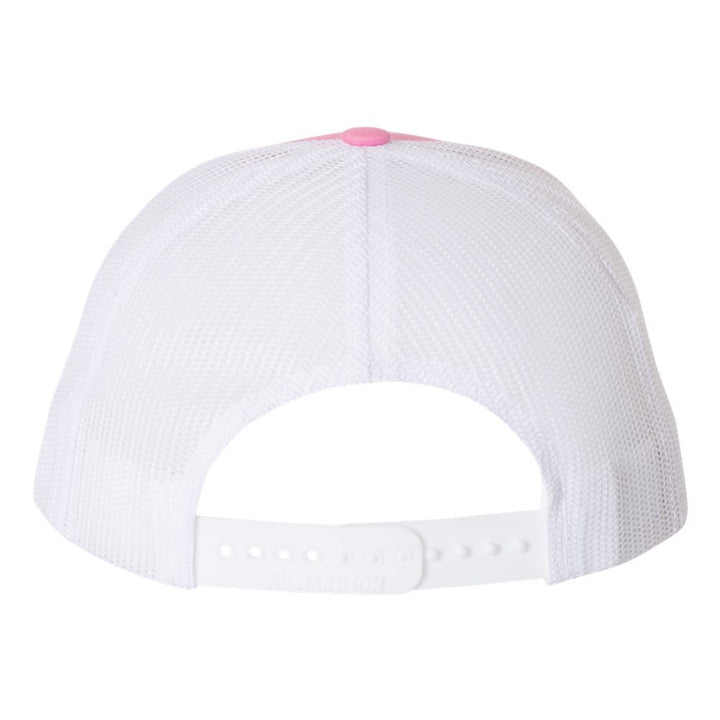 Richardson Snapback Trucker Cap - Hot Pinl/White