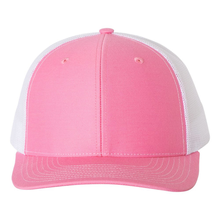 Richardson Snapback Trucker Cap - Hot Pinl/White