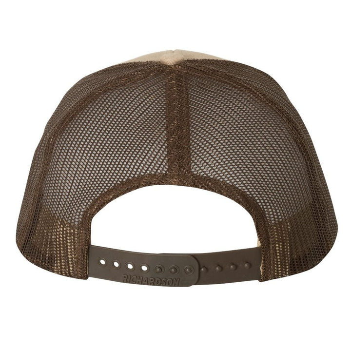 Richardson Snapback Trucker Cap - Khaki/ Coffee