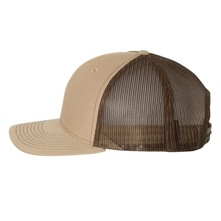 Richardson Snapback Trucker Cap - Khaki/ Coffee