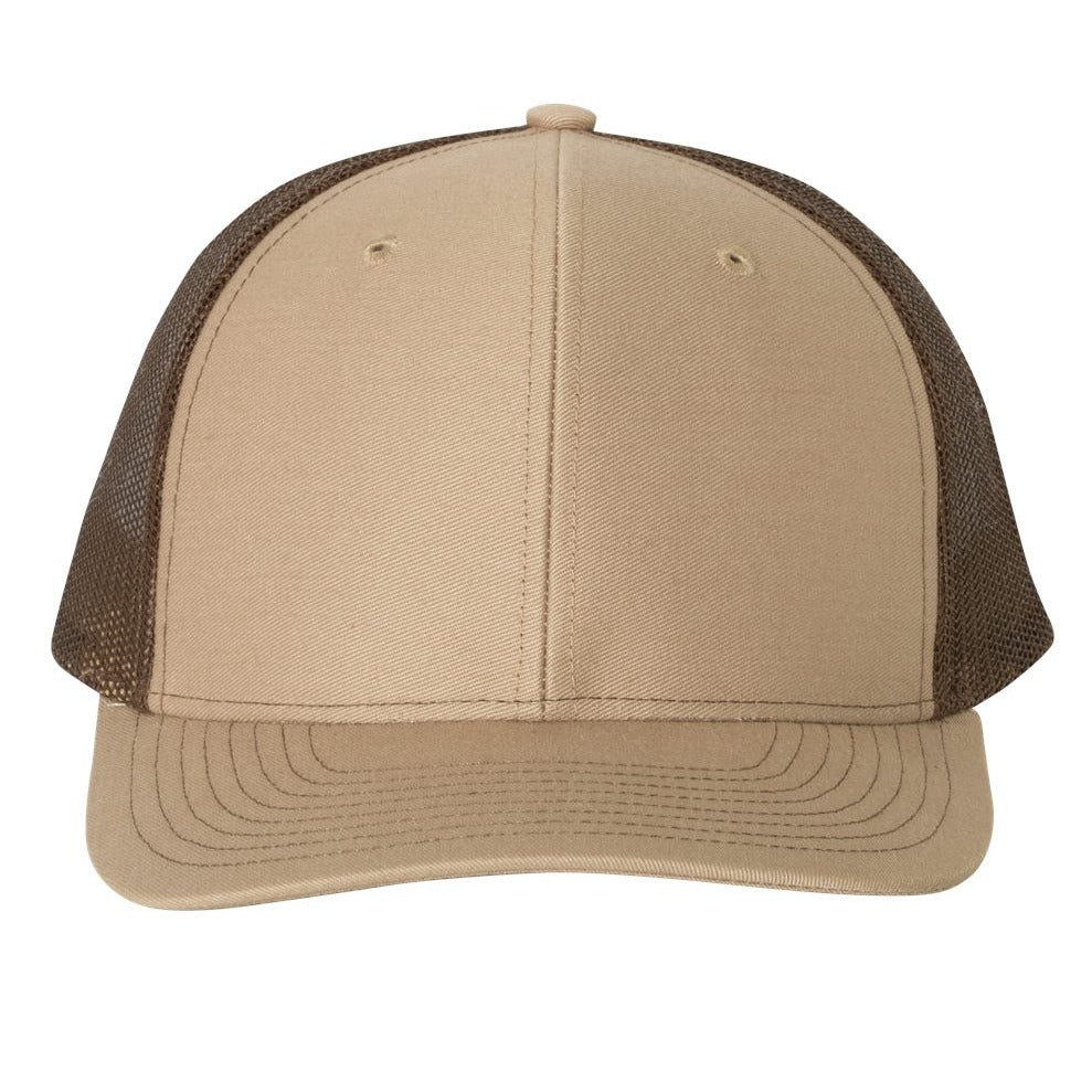 Richardson Snapback Trucker Cap - Khaki/ Coffee