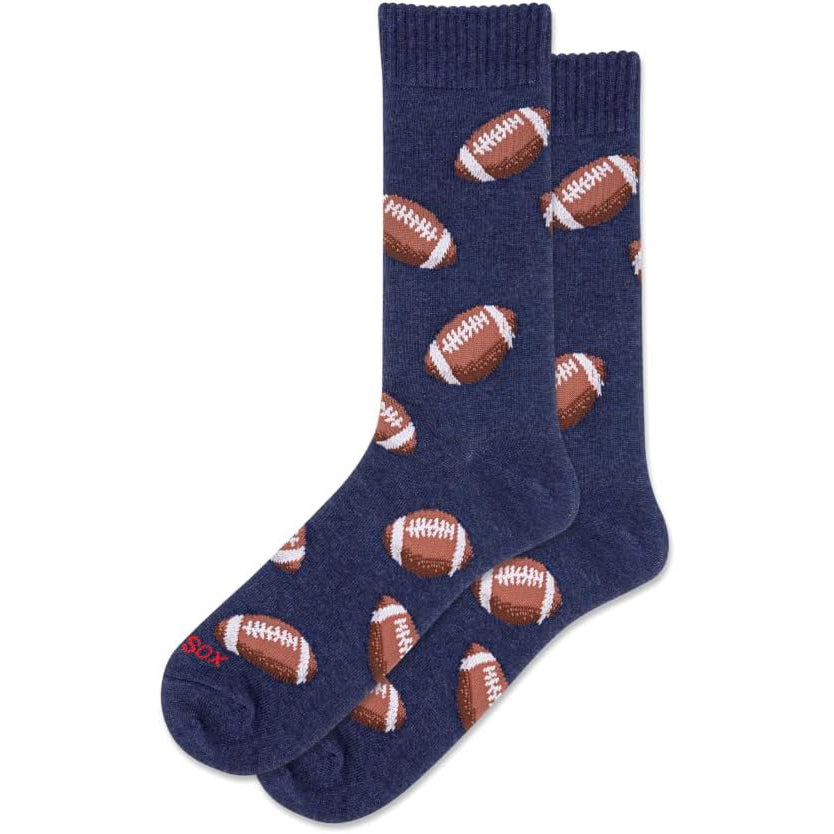 HOTSOX Men's Football Hybrid Crew Socks - Denim