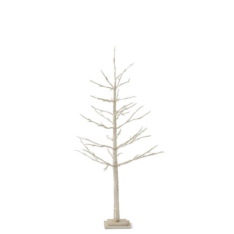 K & K Interiors 4 Foot Gold Glitter LED Christmas Tree w/Electrical Plug