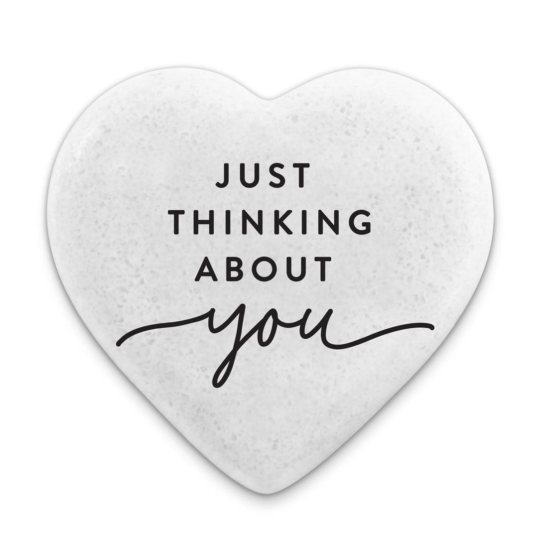 Cottage Garden Tabletop Heart Stone Just Thinking About You