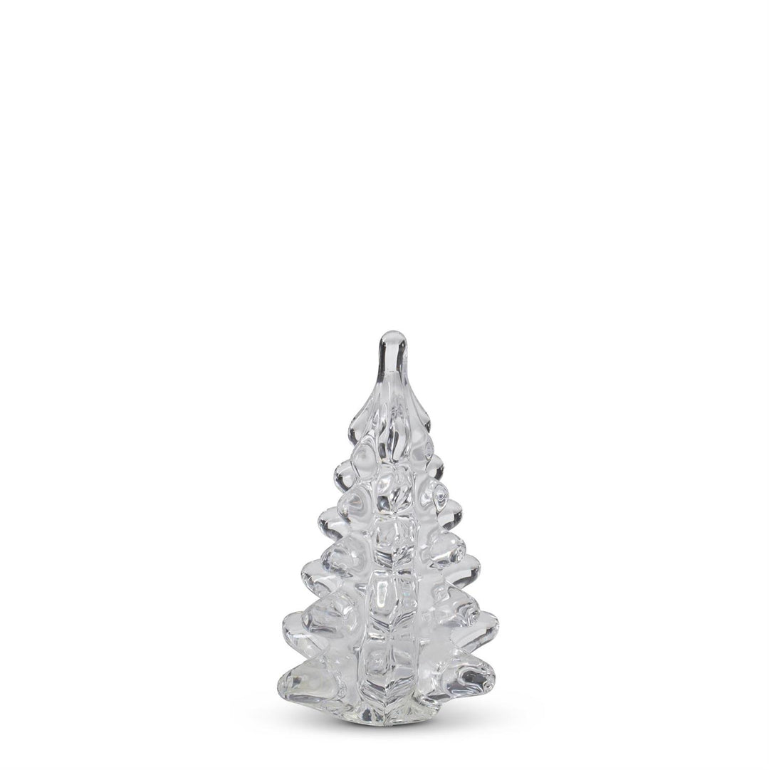 K & K Interiors Mini Clear Glass Tree - 4.25"