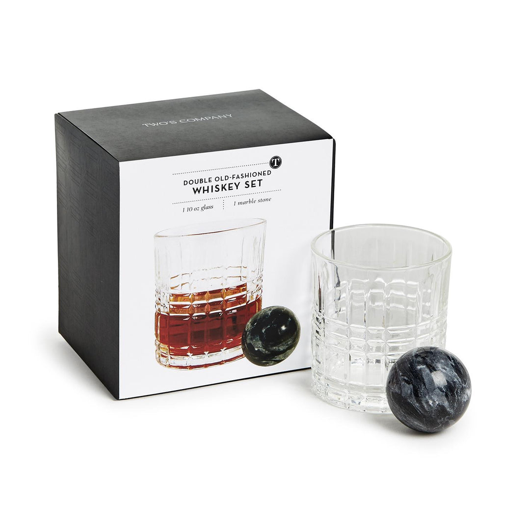 Two's Company Double Old Fashion Whisky Set