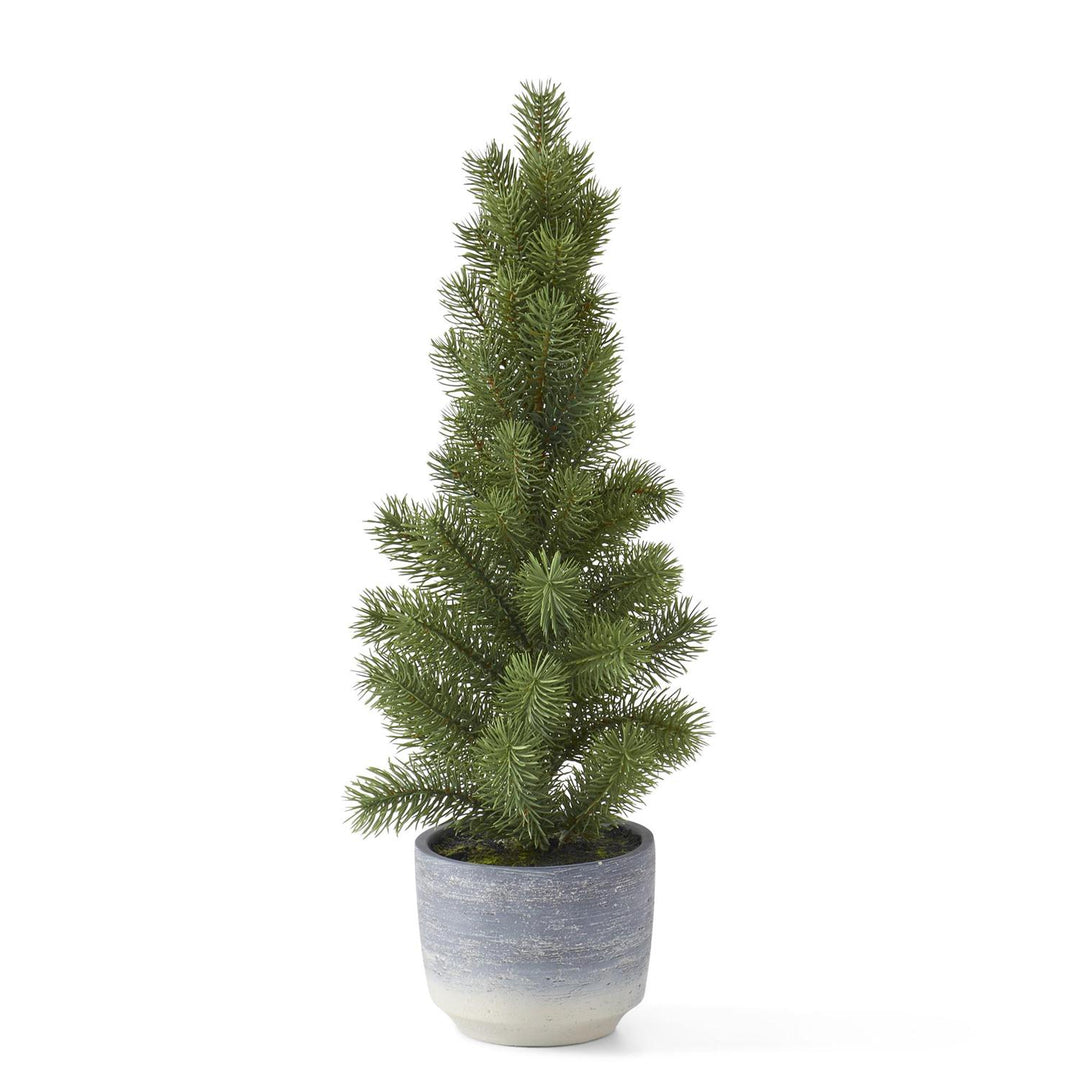 K & K Interiors Pine Tree in Gray Ombre Pot - 23"