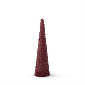 K & K Interiors Red Berry Cone Tree - 18.75"