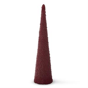 K & K Interiors Red Berry Cone Tree - 24.5"