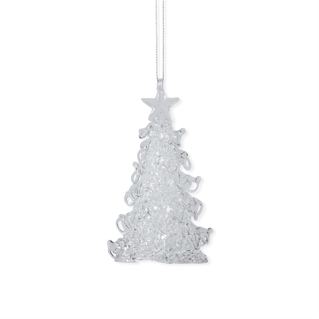 K & K Interiors Cut Glass Ornament - Tree