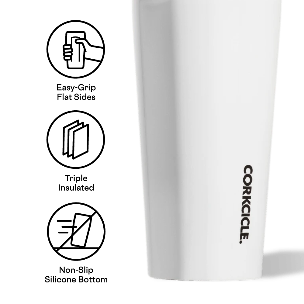 Corkcicle 24oz Tumbler - Gloss White