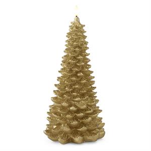 K & K Interiors Gold LED Christmas Tree Candles w/Timer - 12.25"