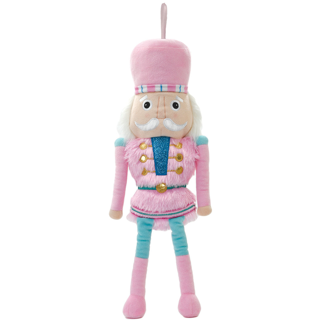 Iscream Pink Nutcracker Plush Ornament