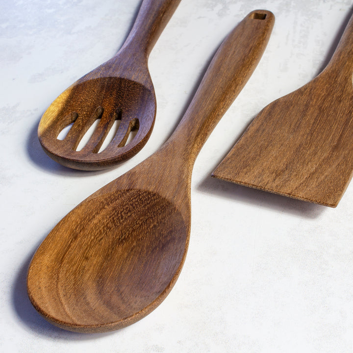 Totally Bamboo 3-Piece Acacia Cooking Utensil Set