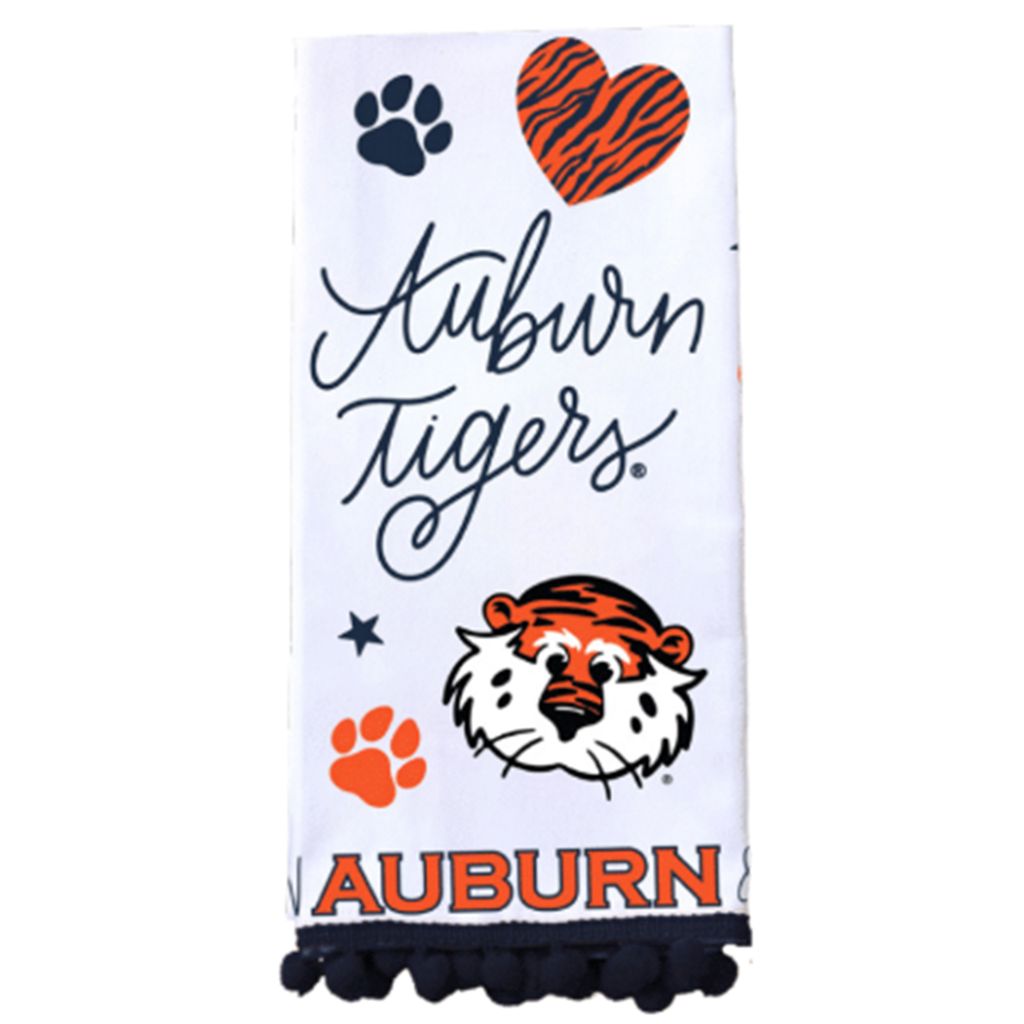 Mary Square Auburn Tigers Tea Towel