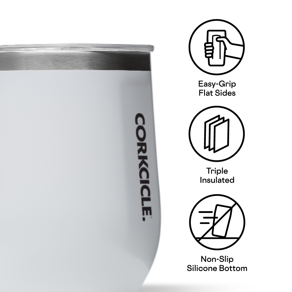Corkcicle 12oz Stemless - Cypress Night