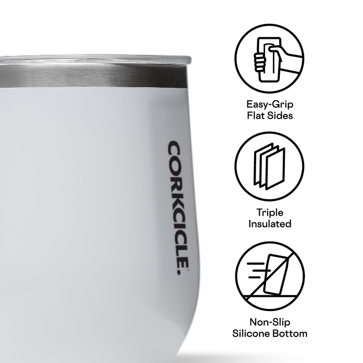 Corkcicle 12oz Stemless - Cypress Night
