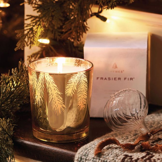 Thymes Pine Needle Poured Candle - Frasier Fir 6.5 oz net wt / 185 g