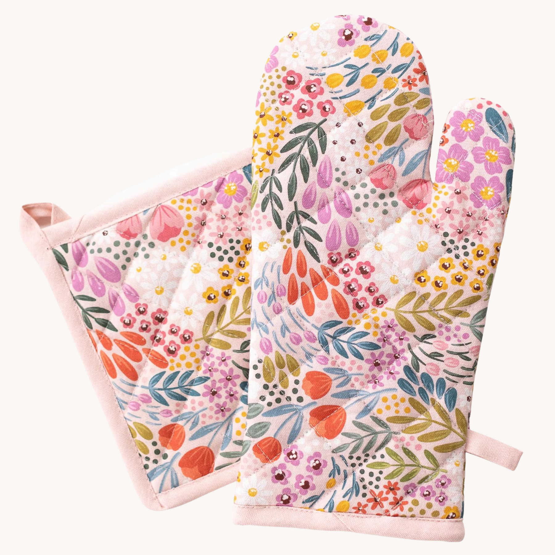 Elyse Breanne Oven Mitt & Pot Holder Set - Summer Meadows