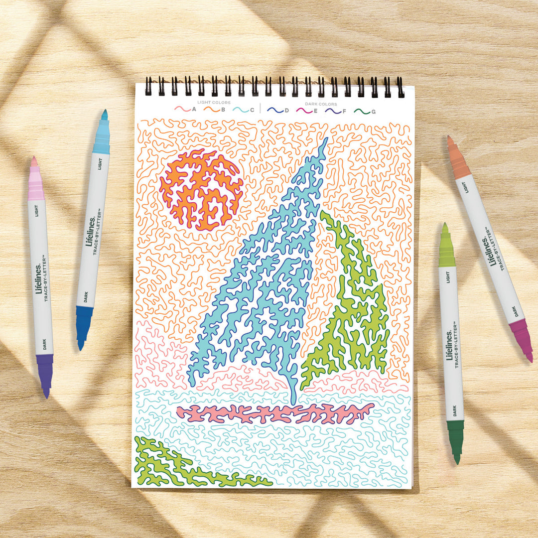 Lifelines FlowArt® - Trace-By-Letter - Pack Your Bags