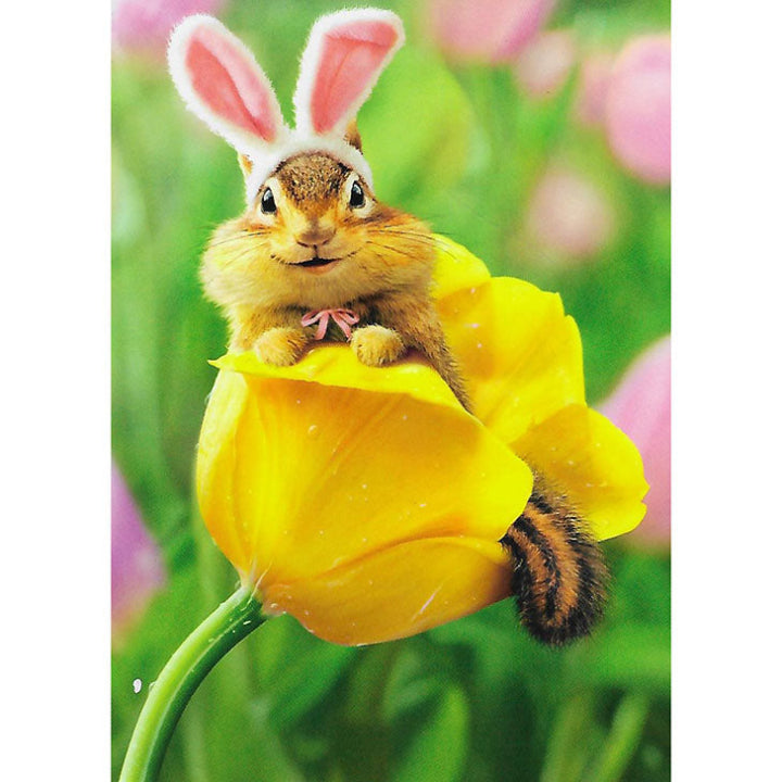 Avanti Press Chipmunk in Tulip Easter Card