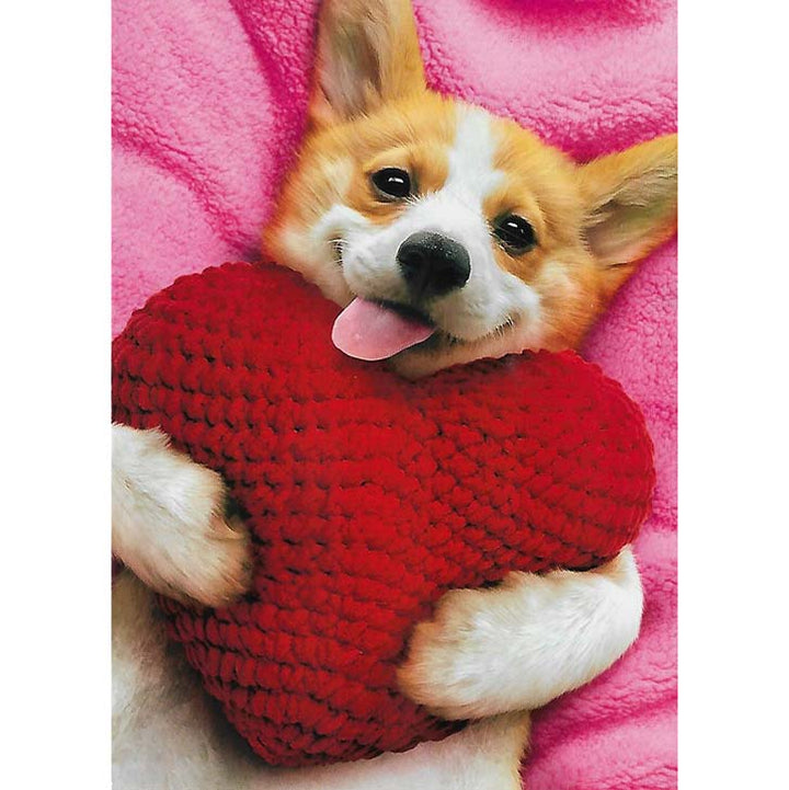 Avanti Press Puppy Hear Pillow Valentine's Card