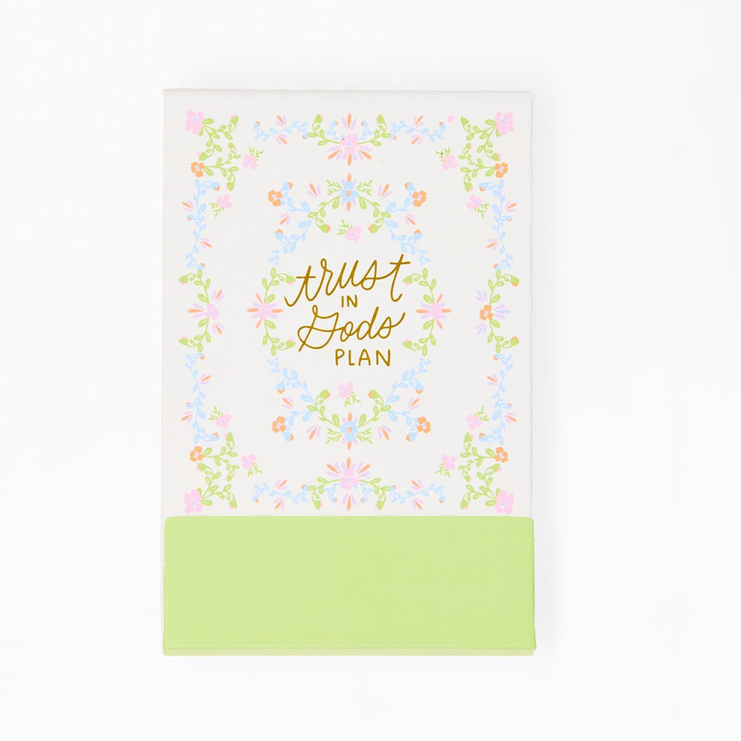 Mary Square Flip Notepad Trust in God's Plan