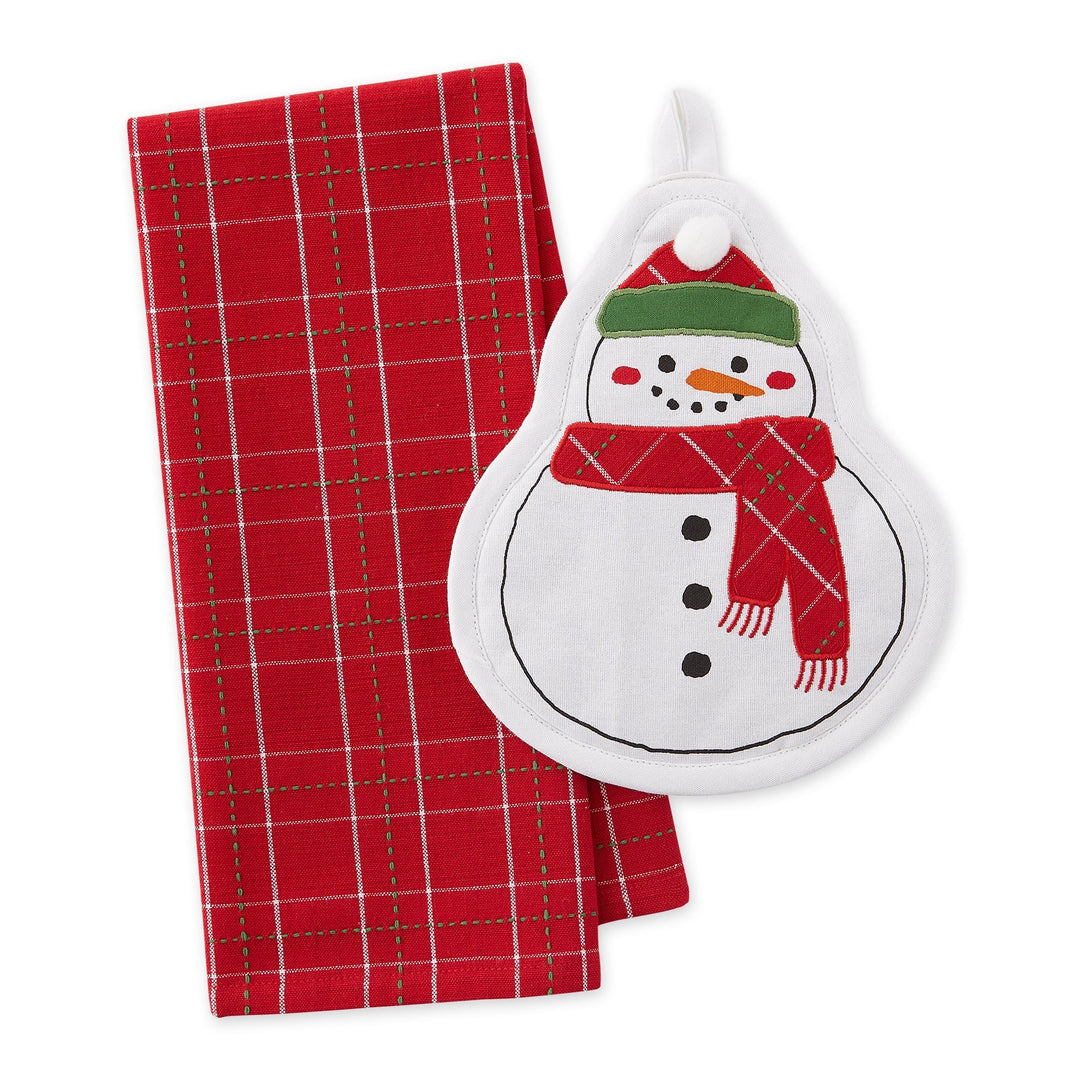 DII Merry Snowman Potholder Gift Set