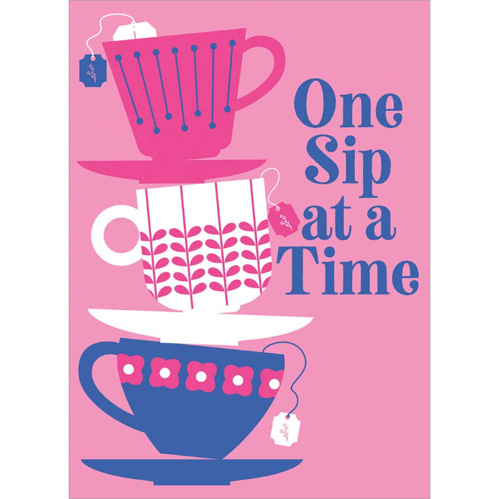 Avanti Press Stacked Tea Cups Get Well Card