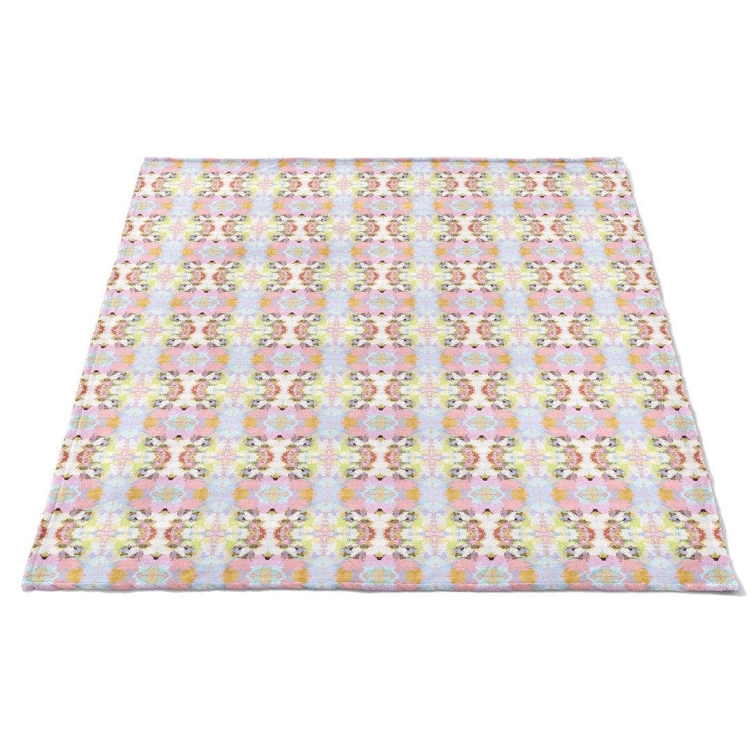 Laura Park Brooks Avenue Pink Fleece Blanket