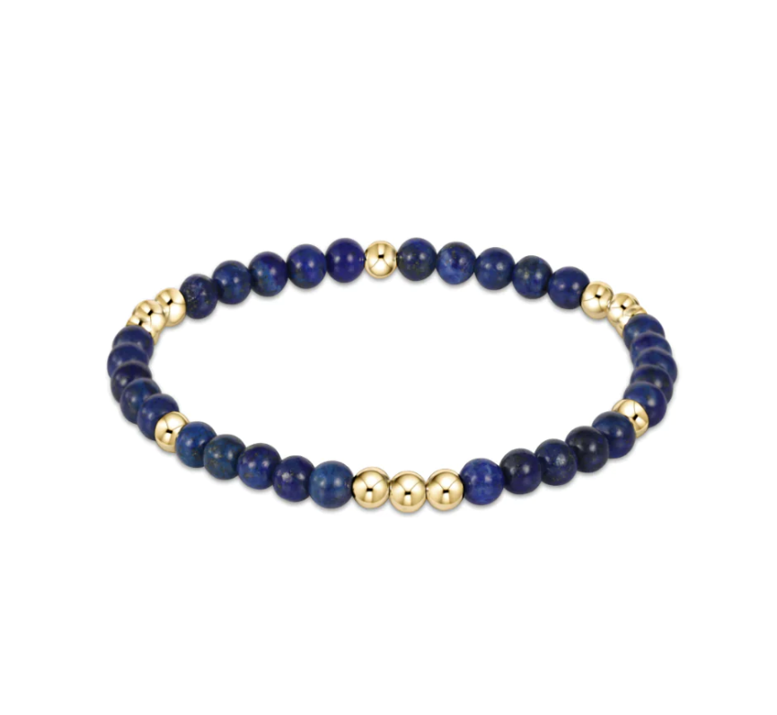 enewton Worthy Pattern 3mm Bead Bracelet - Lapis