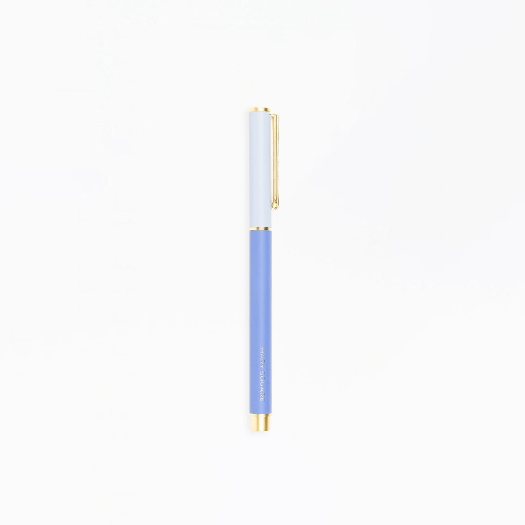 Mary Square Snap Cap Pen Colorblock Cornflower